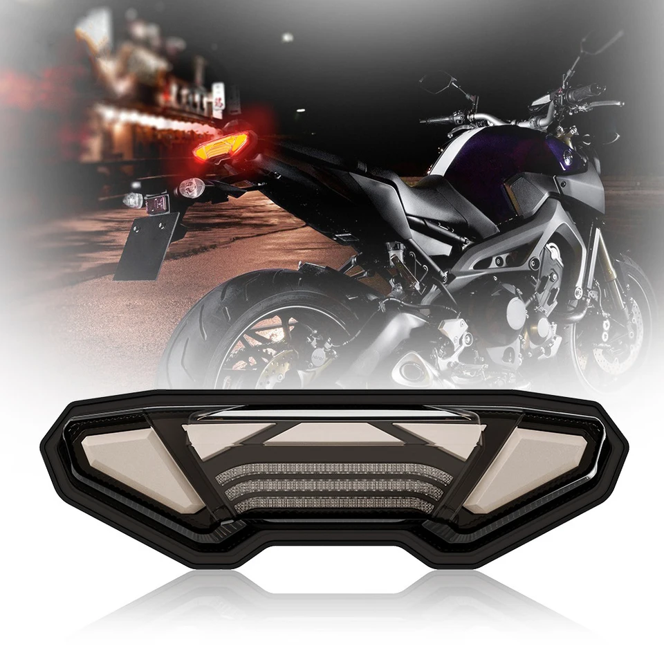 Motocyklové zadné svetlá LED pre rok 2014 ~ 2016 Yamaha MT-09 FZ-09 2015 ~ 2020 TRACER FJ-09 FZ-10 ATV UTV SLEPTING Príslušenstvo