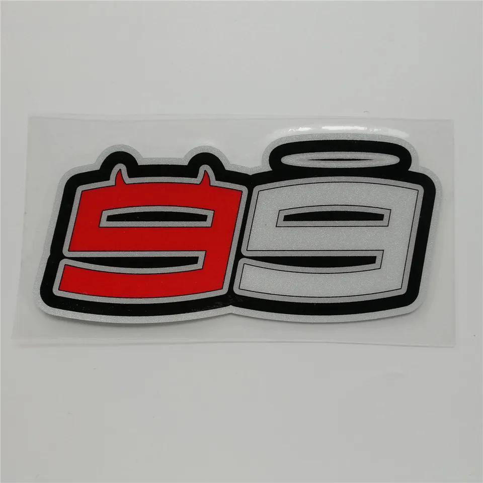 motocyklové závodné adesivo nálepky Motorsport Jorge Lorenzo 99 Nálepka Motobike vinylové obtisky motokrosové prilby