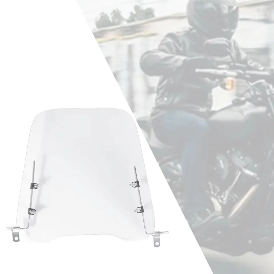 Motocyklové čelné sklo Anti-Scratch Screcters Scooters predlžovací spojler predĺženia ， nastaviteľné predĺženie čelného skla motocykla