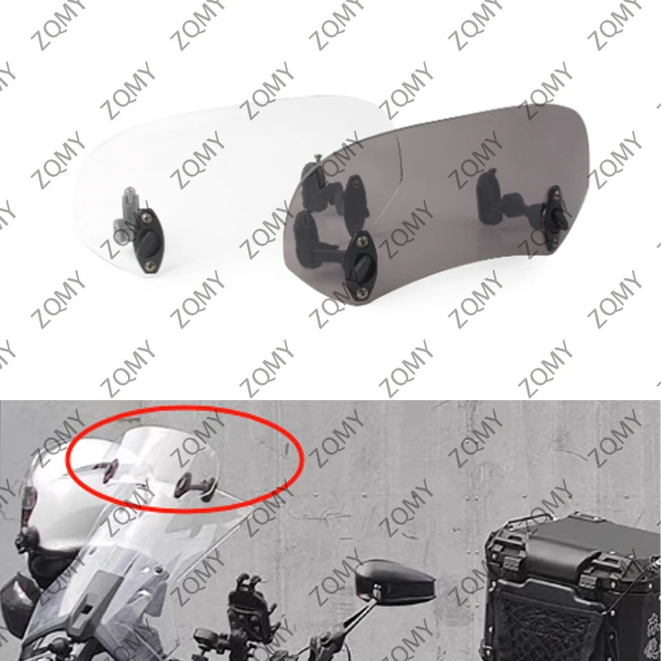 Motocyklové čelné sklo nastaviteľné čelné sklo Universal pre Honda Yamaha pre Suzuki Kawasaki Ducati pre skúter