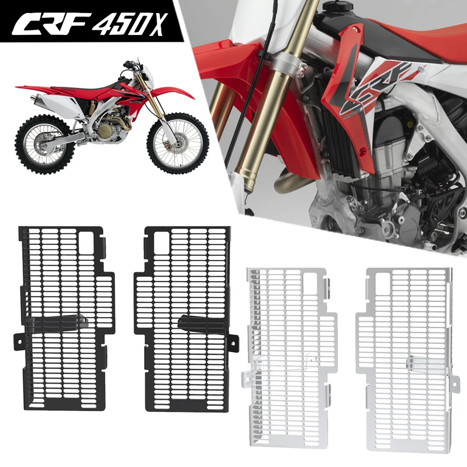 Motocyklový chladič mriežky Grill Grill Protect Cover Protector pre Honda CRF450X CRF 450X 450 x 2005-2012 2013 2014 2015 2015 2016