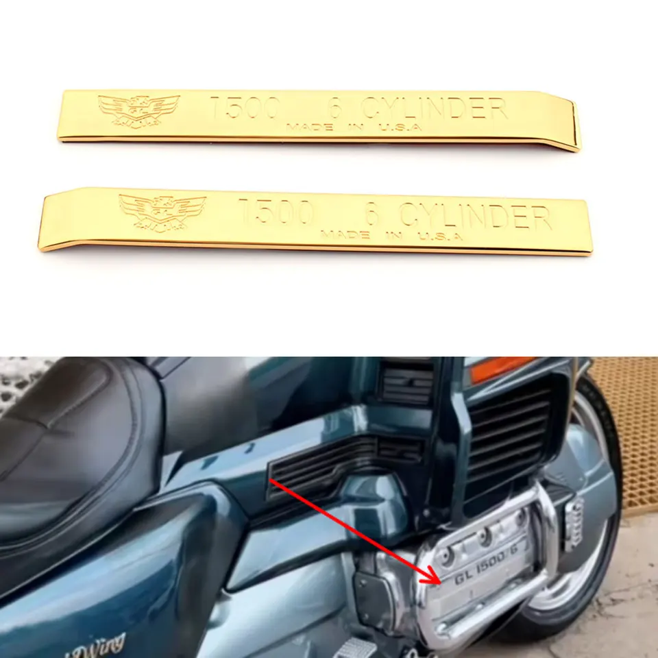 Motocyklový motor zdobí ochranné krytie strany lišta na výzdobu DODÁVKA PRÍSLUŠENSTVA pre HONDA GL1500 1988-1990