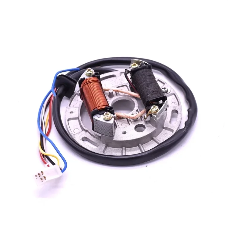 Motocyklový skúter AX100 Vnútorný rotorový zapaľovací stator Magneto Cievku s doskou pre Suzuki 2 zdvih 100 ccm Ax 100 2T Cievka FR80