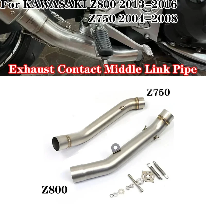 Motocyklový výfuk Tuffler Escape pre Kawasaki Z800 2013-2016 Z750 2007-2014 Výfuk Contact Middle Link Pipe Z750 Z800