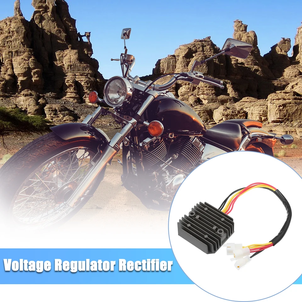 Motoforti metalové motocykle regulátor napätia usmerňovač s vodičom pre Honda VT1100 Shadow Spirit/Ace Aero 7Wires 6pins