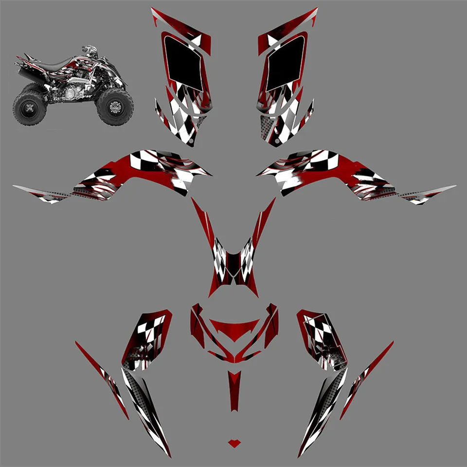 Motokros Raptor700r ATV Grafické pozadie nálepky pre nálepky pre Yamaha Raptor 700R 2013 2014 2015 2016 2017 2017 2018 Raptor 700 R
