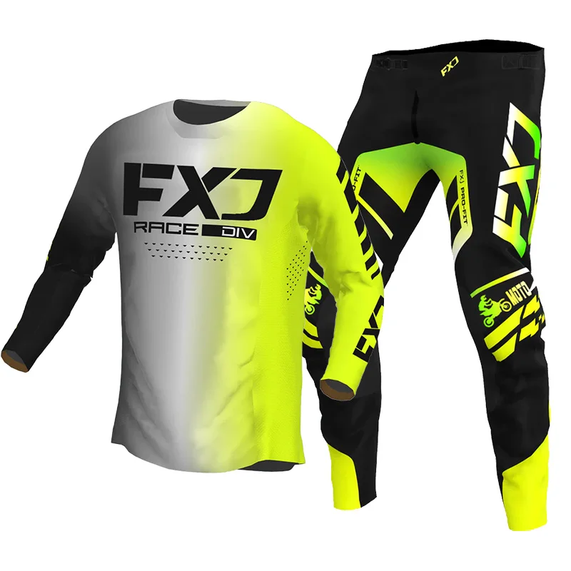 Motokross Jersey Pant Kits Racing Suit Mens Dámske dámske mx bmx Mtb motocykle enduro combo ružová zelená čierna červená biela