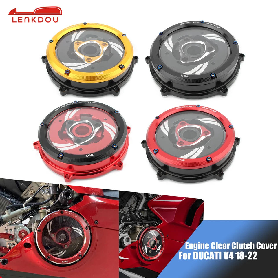 Motor Clear Clut Cover Ochranca ochranca pre Ducati Panigale V4 S 998 1000 1100 18-22