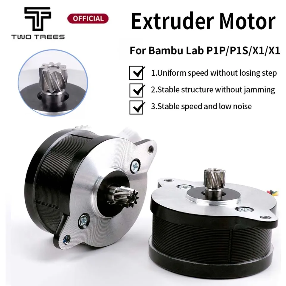 Motor extrudéra pre laboratórium Bambu X1/P1 36 Kruhový krokový motor 9 zubné špirálové prevodové zariadenie pre Bambulab X1/X1C/P1P/P1S 3D tlačiareň