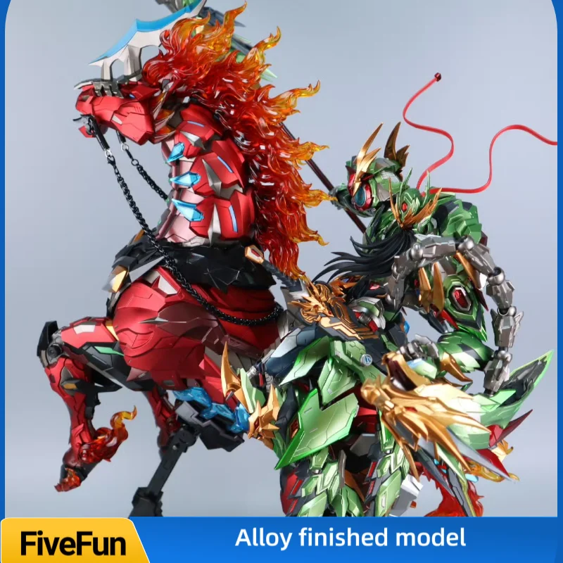 Motor jadrový mnq-xh09x čínska postava guan yu červený plameň oheň draka hnutia Moveble Mech Model Model Action figure Boy Darček