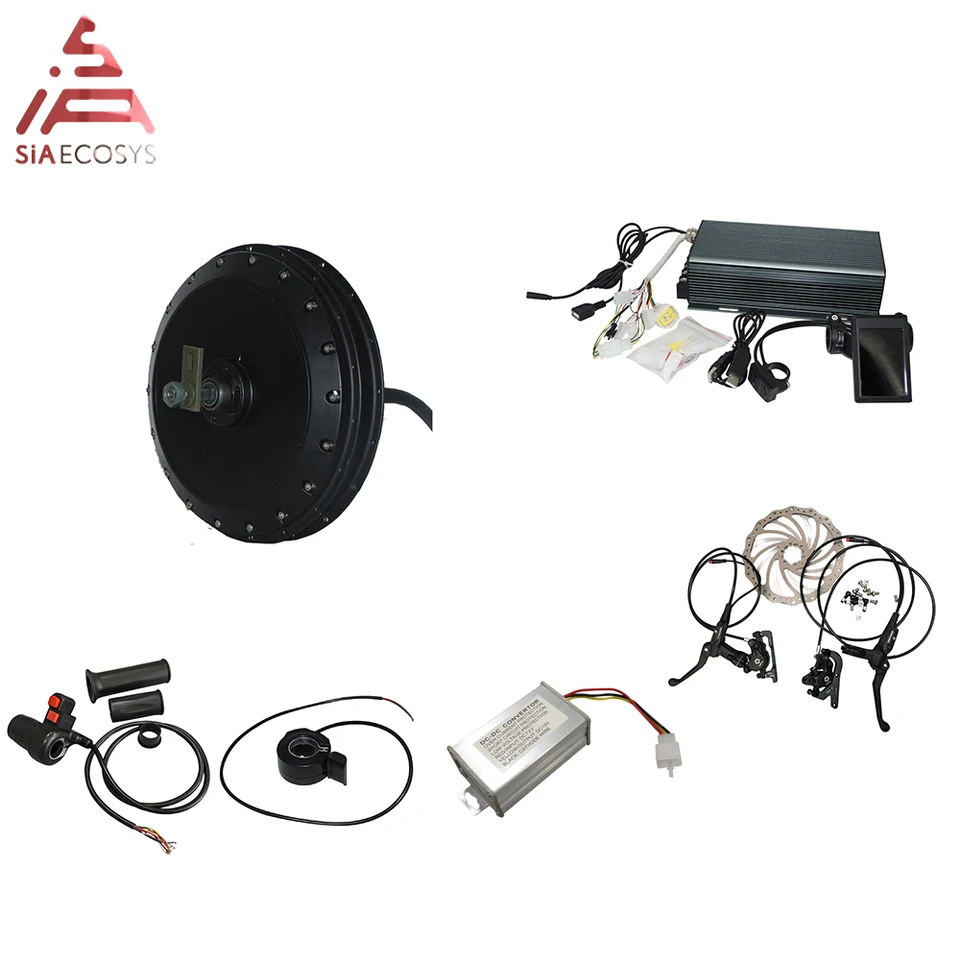 Motor QS 273 40H V3 Elektrický vysoký výkon hovoril 4000W Výkonný motor s nábojom s rýchlomerom TFT H6