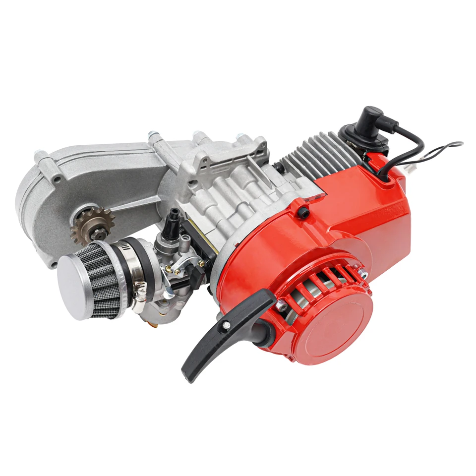 Motor špinavých bicyklov 49cc 2-strok 3PS vreckový bicykel Mini ATV Quad s hliníkovým nábojom prevodovky