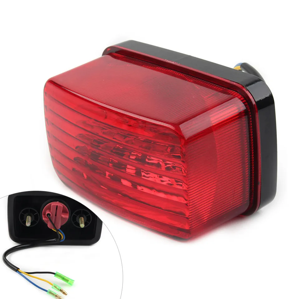 Motorbike Brzdenie Light Zadný zadný zadný zadný zadok Červená šošovka Žiarovka pre Yamaha Banshee Blaster 2002 2003 2004 2005 2006