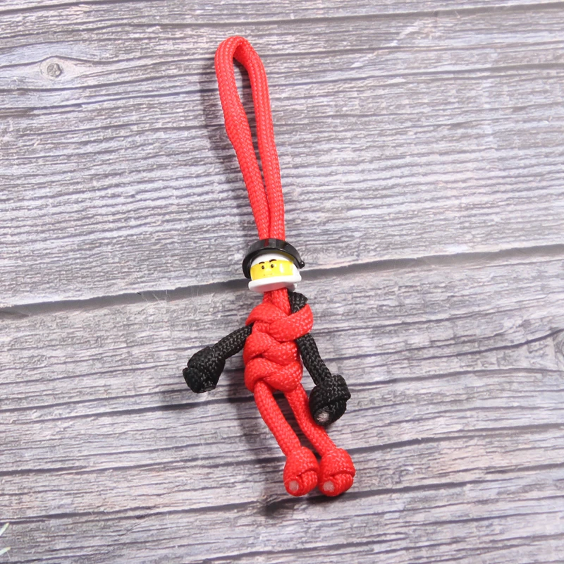 Motorbike Head Keychain cyklistická prilba prívesok prívesok na kľúče spletená lano Paracord Buddy Bag zavesenie batohové darčeky