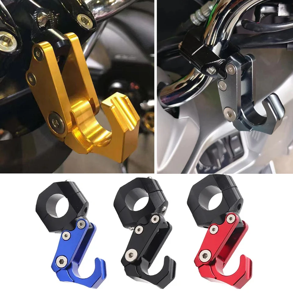 Motorbike UHR150 Modifikovaný hlavný hák na riadidlá, hliníková zliatina skladacia prilba Kettle Hook 22 mm riadidlá Universal Dirt Bike