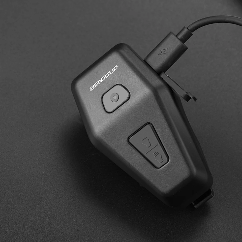 Motorcycle Electric Horn USB Rechargeable Bike Warning Safety Bell Waterproof Electronic Bicycle Horn for Mountain Road Bike