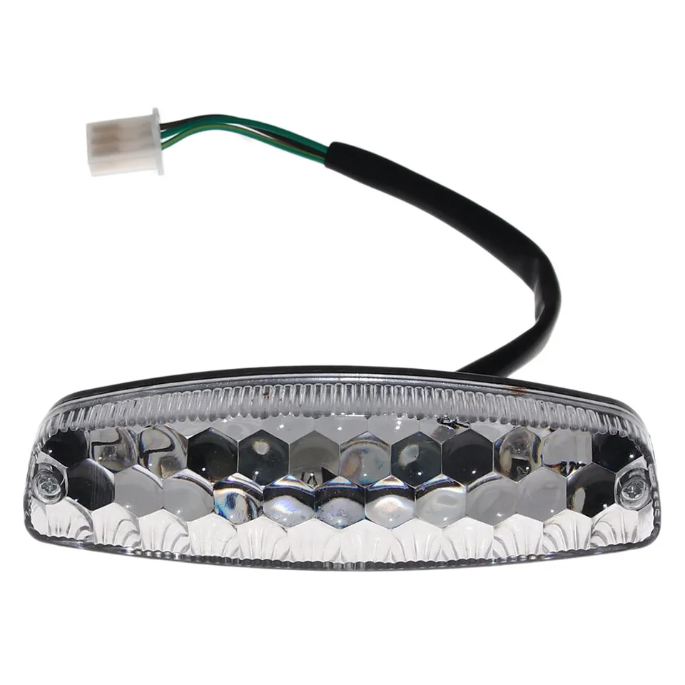 Motorka Červená LED LED zadné zadné brzdové svetlo motocyklového motocykla zadná indikátor zadná žiarovka pre 50 ccm-125 ccm štvorkoliek