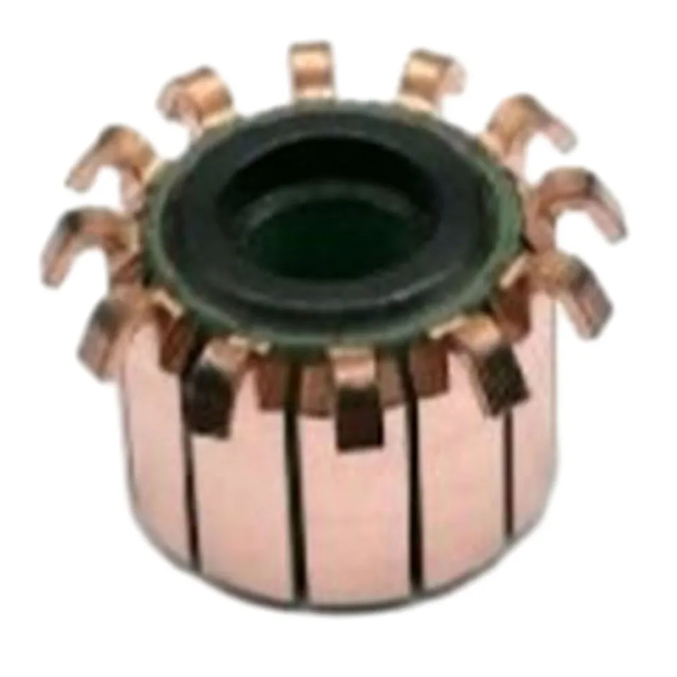 Motorový komutátorský komutátor 12p zuby 15 x 6 x 12 (12) mm čierna medená medený tónový háčik prenosný výmena
