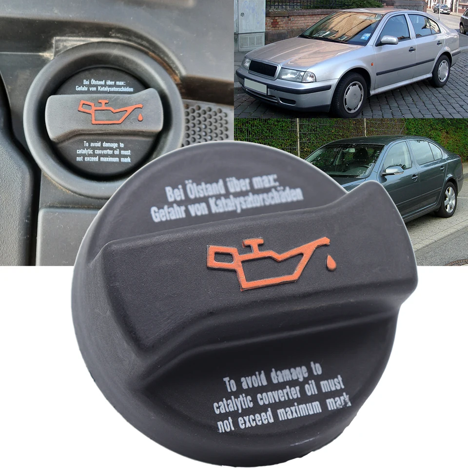 Motorový olejový výplňová čiapka Palivový kryt palivového krytu veka pre veko pre skod Octavia A5 Mk1 Mk2 1U 1Z Scout 1997 - 2013 Výmena dielov na výmenu automobilu