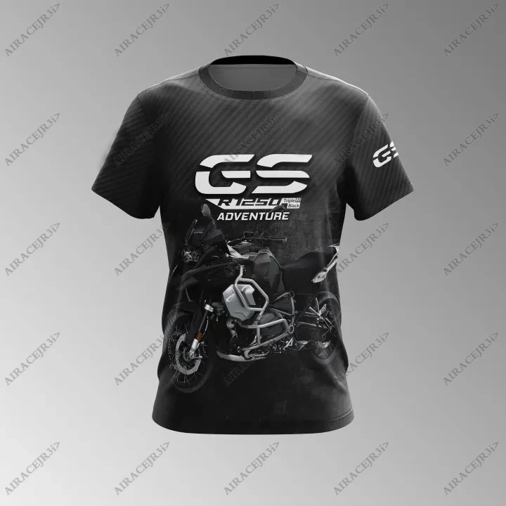 Motorrad for BMW GS R1250 Adventure Motorycle Tričko Pánsky závodný tím Motorsport Raild Strue Stripe Jerseys Black