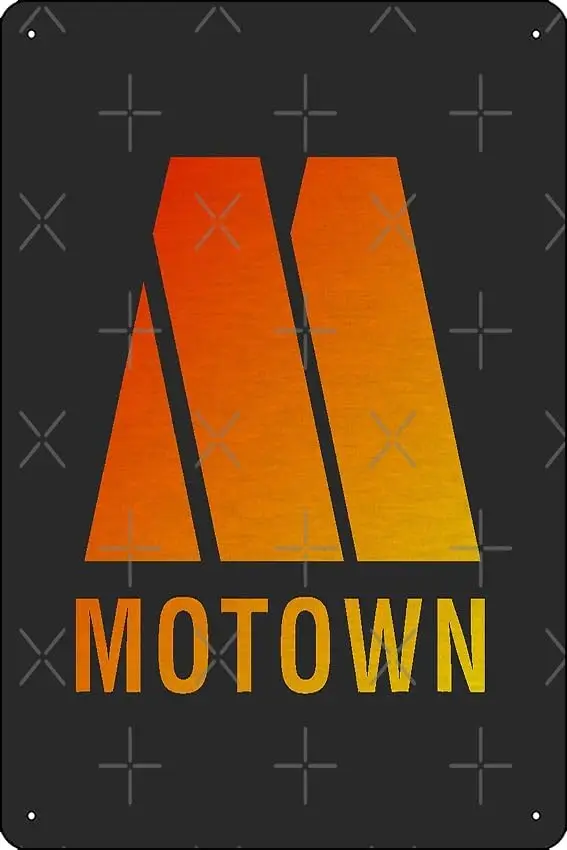 Motown Records - Logo Tlač vtipnej kovovej plechovej značky pre domácu kuchyňu Garáž dekor 8 