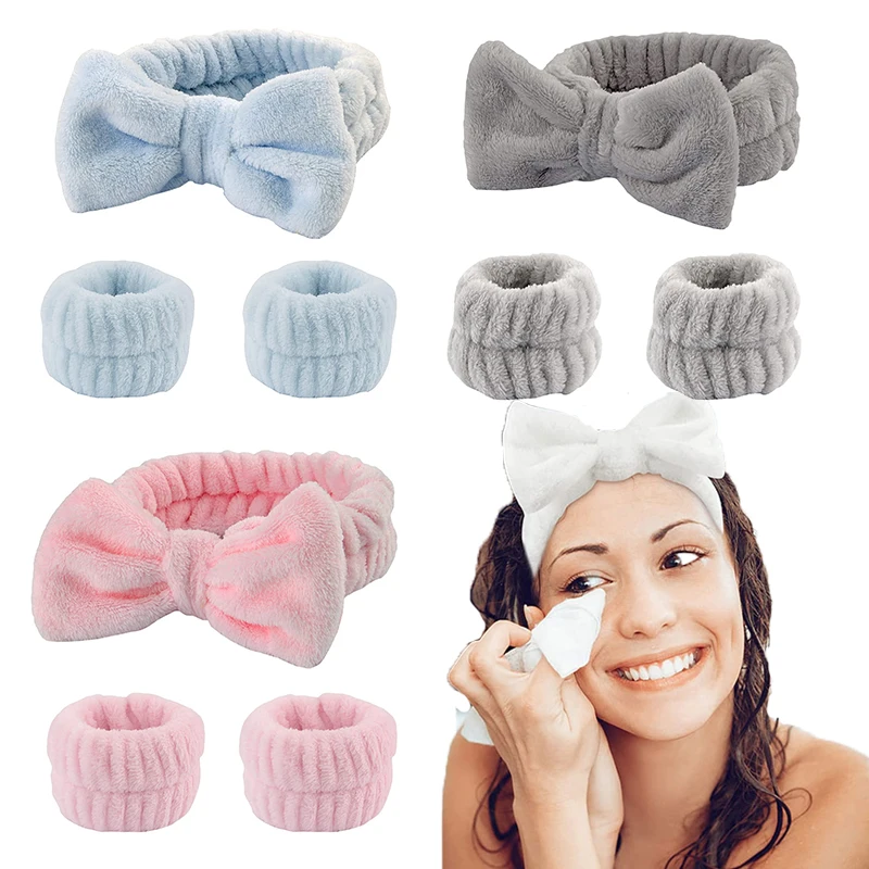 Motýľové umývanie koralového zamatu na vlasy Mikrovlákok na make -up uterák náramok na umývanie tváre absorbujúceho potný náramok na zápästie