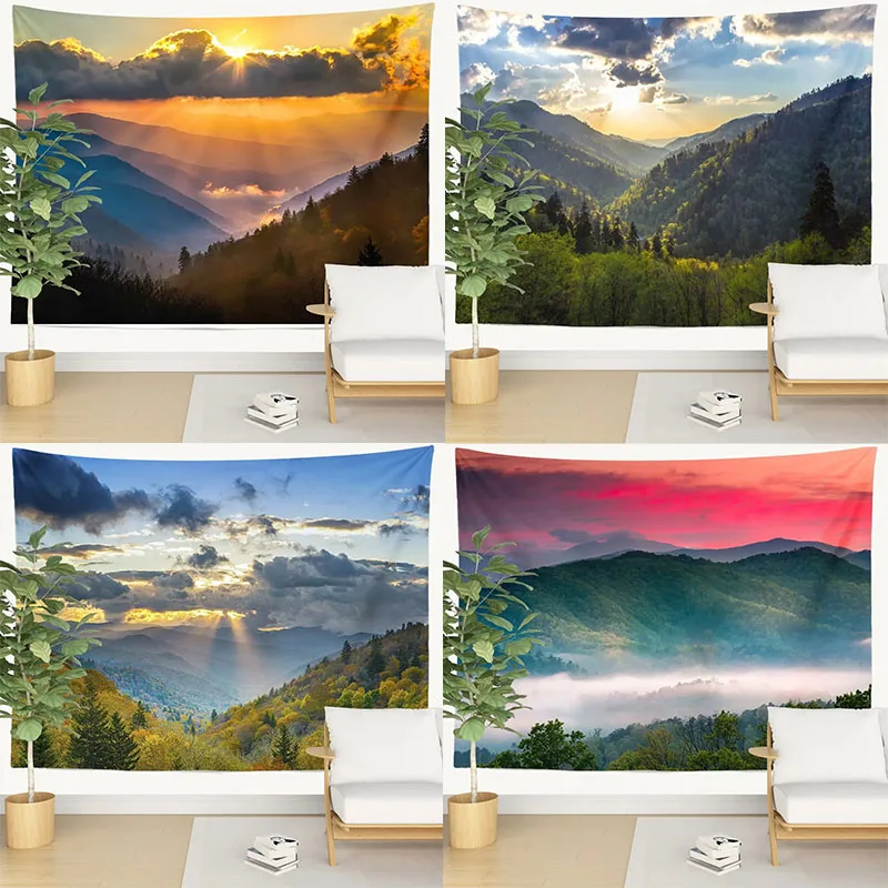 Mountain Park Krajina gobelíny kancelária obývacia izba dekorácia domáci stena tapisérium