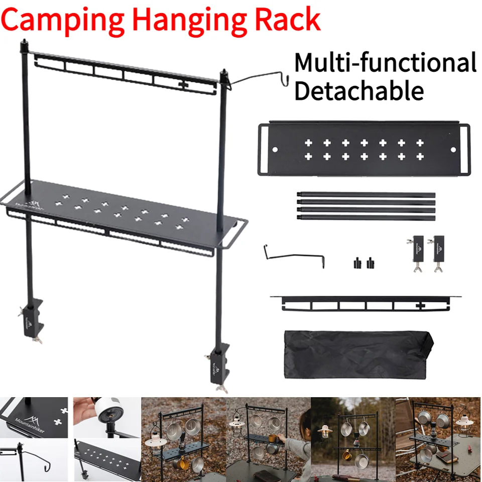MountainHiker Camping Lantern Stand Tabletop Odnímateľné lampa vešiakov prenosné držiak svetlo osvetľovacie držiaky na turistické vybavenie