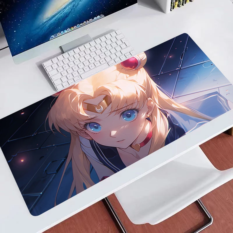 Mouse Pad Gamer Mousepads Big Gaming S-Saillor Moon MousePad XXL Mouse Rat veľkú klávesnicu Mat Desk Desk pre počítačový notebook 90x40