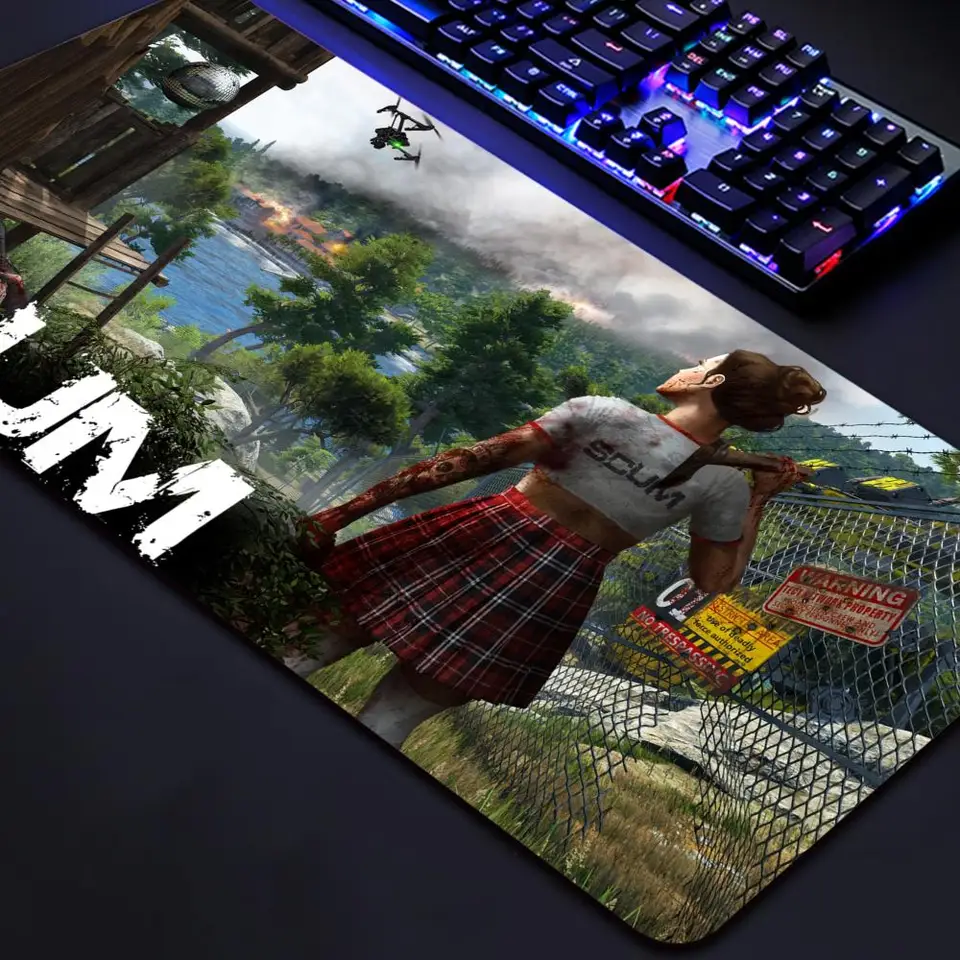 Mouse Pad Non-Slip Gu Gum Wocking MousePads Hra Play Mats Shooting Game s multiplayerom S-S-Scum pre počítač s notebookom