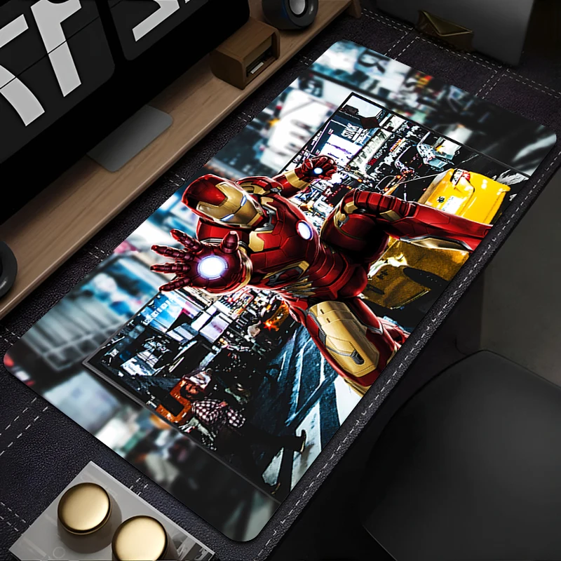 Mouse Pad Veľký hráč počítačového počítača Klávesnica Pad Desk Pad Pad Anti-Slip Cartoon Pad Pad PC Koberec I-Iron Mans Mousepad Boy Štýl