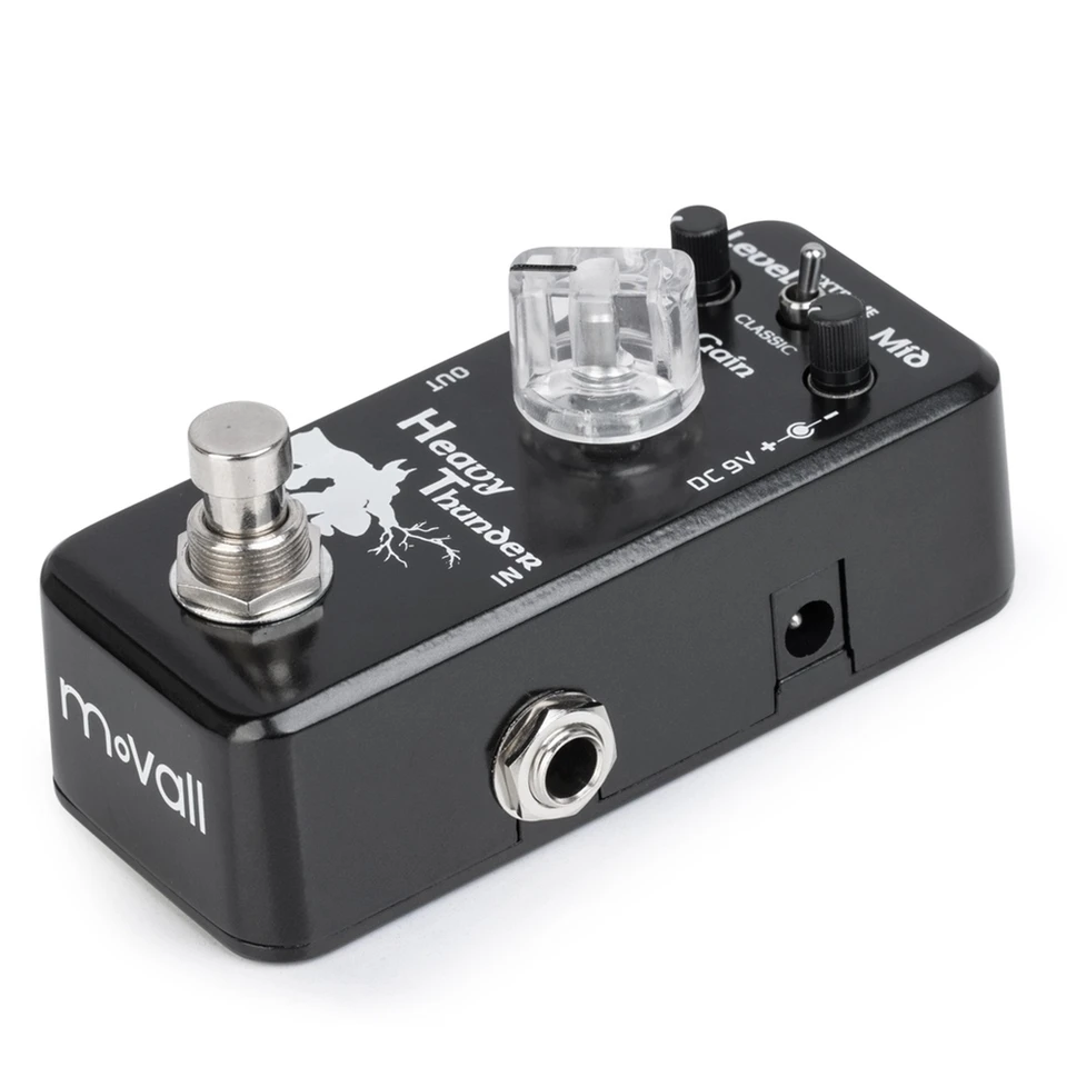 MovAll MP-321 Heavy Thunder Distortion Guitar Effect Pedal Skreslenie ťažkých kovov Pedál True OctAps Electric Guitar Accessories