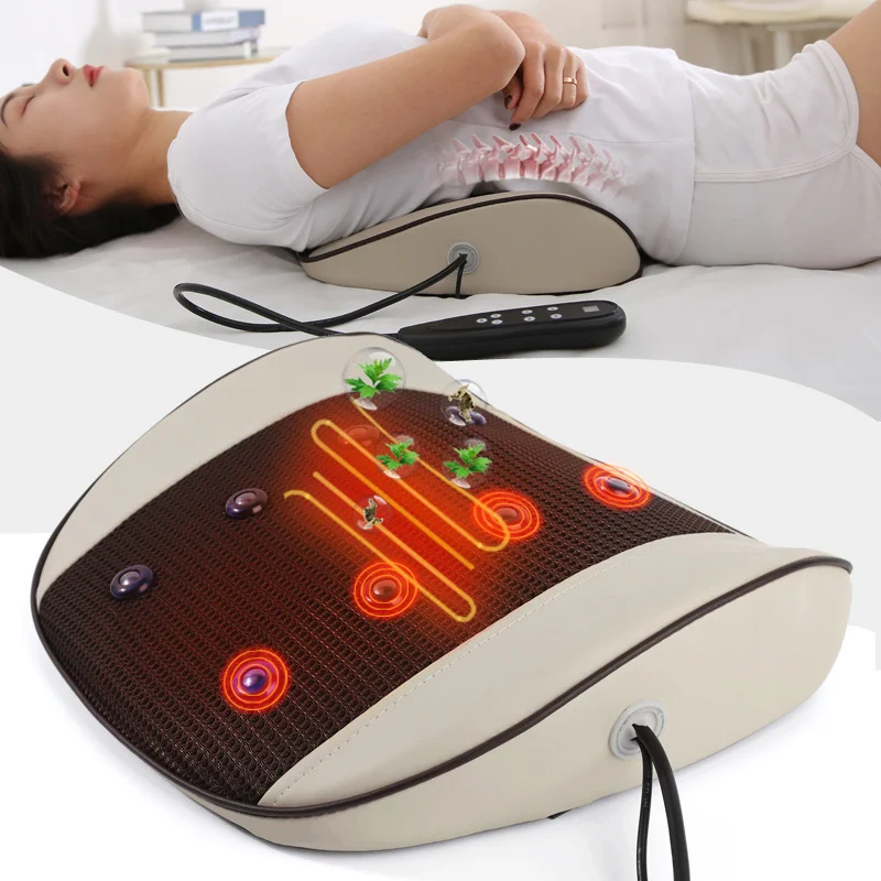 Moxibustion Back Massager akupunktúra bolesť chrbta bedrová masážna podložka pás teleso zahrievanie relaxačný nástroj Fyzioterapia