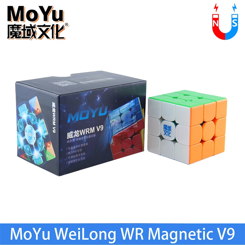 Moyu Weilong WRM V9 Ball Core UV 3x3 Magic Speed ​​Cube Professional Moyu Weilong W. V9 Maglev 3x3x3 Cubo Magico Puzzle Hračky
