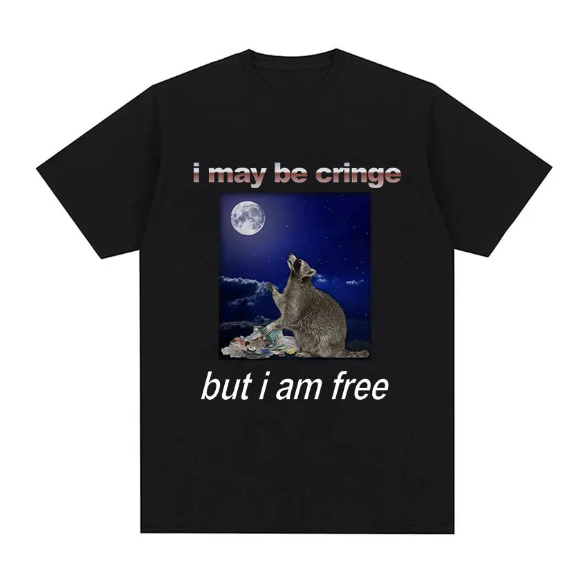 Možno by som bol krikľavým vtipným mývalom grafické tričká Pánske módne odevy nadmerné tričko Unisex Casy Cotton Trshirts s krátkym rukávom