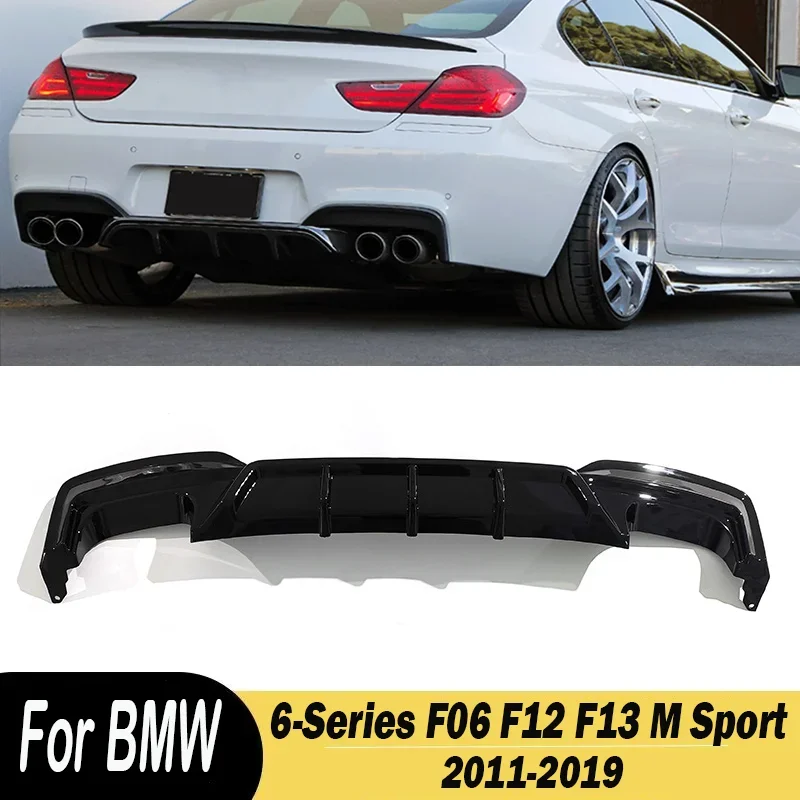 MP SYLE AUT Zadný nárazník difúzora Automatické diely pre BMW 6-série F06 F12 F13 M Sport 2011-2019 SPOILER TACK TRUNK KRITOL