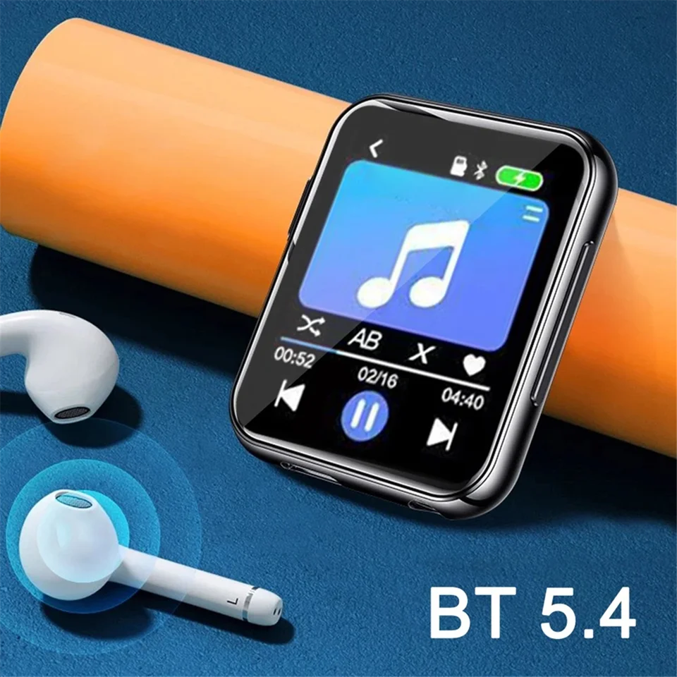 MP3 Hudobný prehrávač s Bluetooth 5.4 Hifi MP4 Walkman Full Touch Screen Recorder Recorder Camera Video PlayAbgi