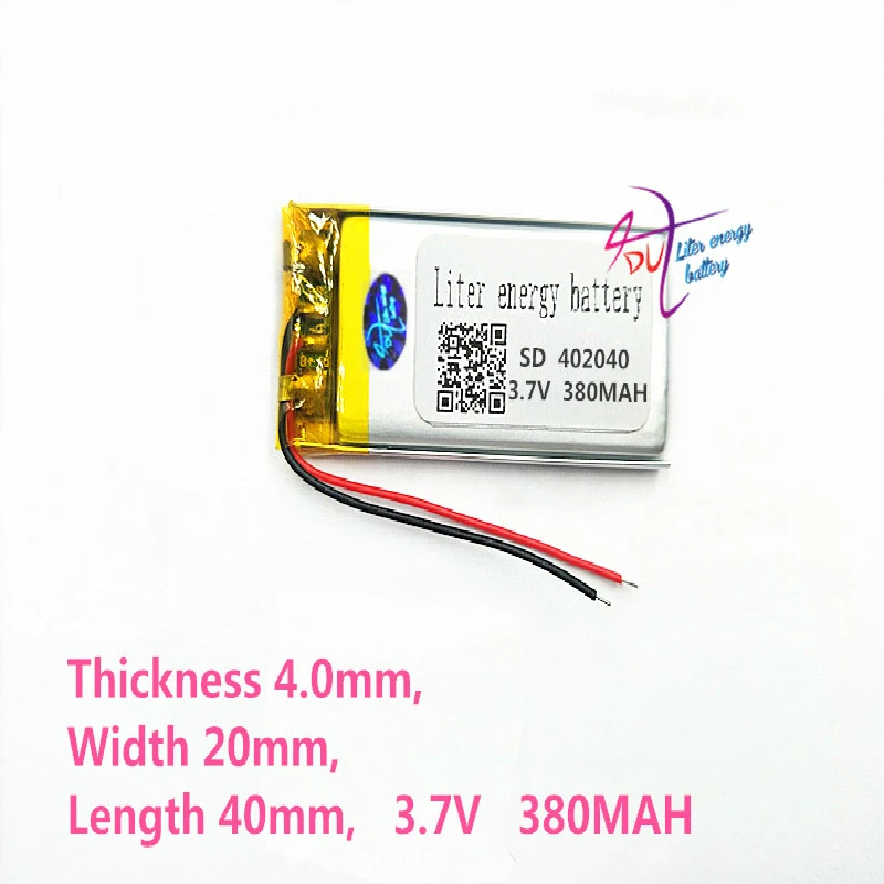MP3 mp4 mp5 GPS 3,7V lítium polymérna batéria lítium batérií 042040 402040 380 MAH