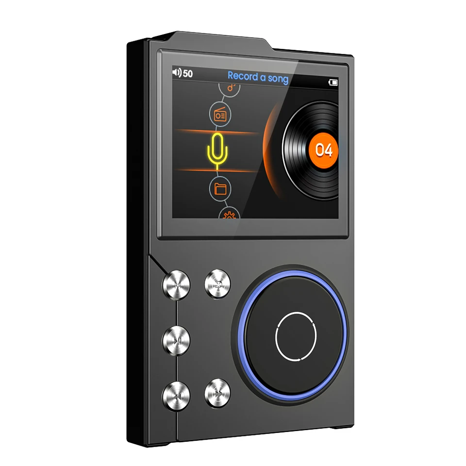 MP3 prehrávač Bluetooth bezstratové DSD High Definition Prenosný prenosný HIFI Digital Audio Hudba prehrávač 16 GB MP3 Walkman podporuje až 128 GB