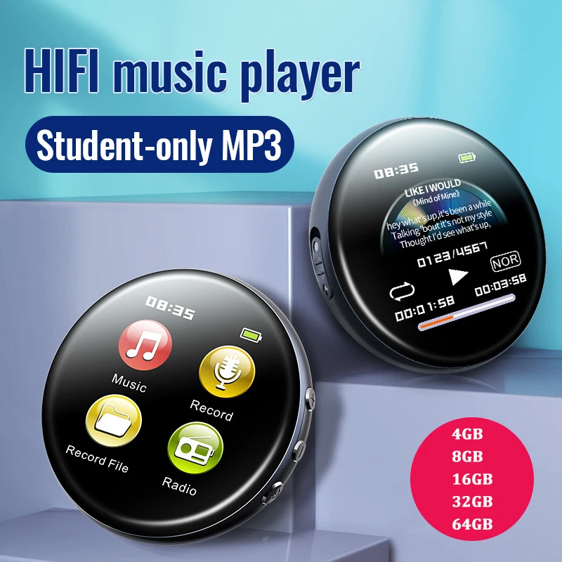 MP3 prehrávač digitálne hlasové záznamy hluk znižujú mini hlasový regulačný rekordér s reproduktorom/FM Radio/E-Book Hi-Fi Music Player