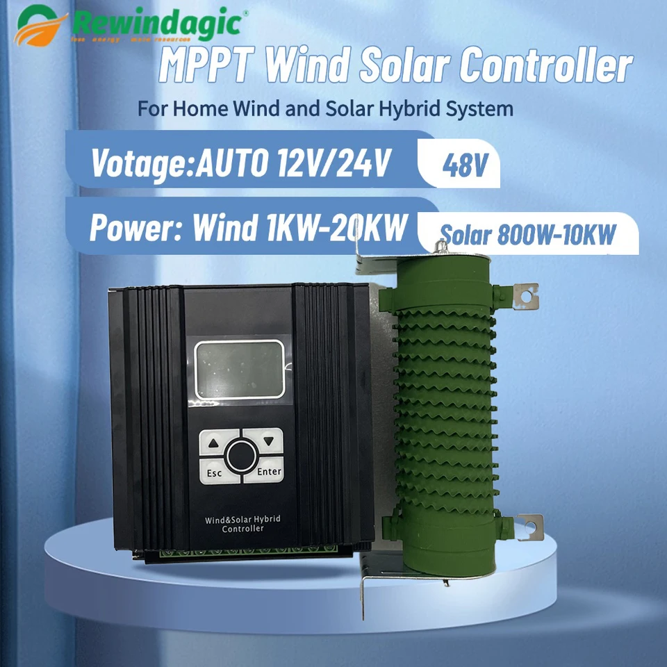 MPPT hybridný regulátor náboja maximálny vstup 5000W 10000 W veterný a solárny hybridný systém 12v 24v 48 V Automatické reguláciu pre domáce zariadenie