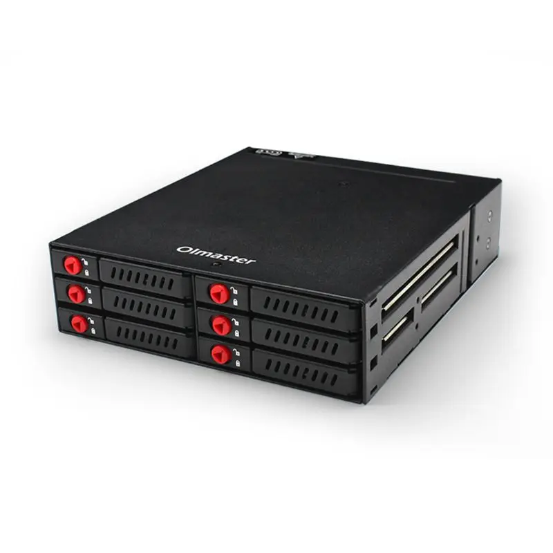 MR-6601 6-bay pevné diskové skrinky SSD 2,5 palca HDD Kryt pre prípad D
