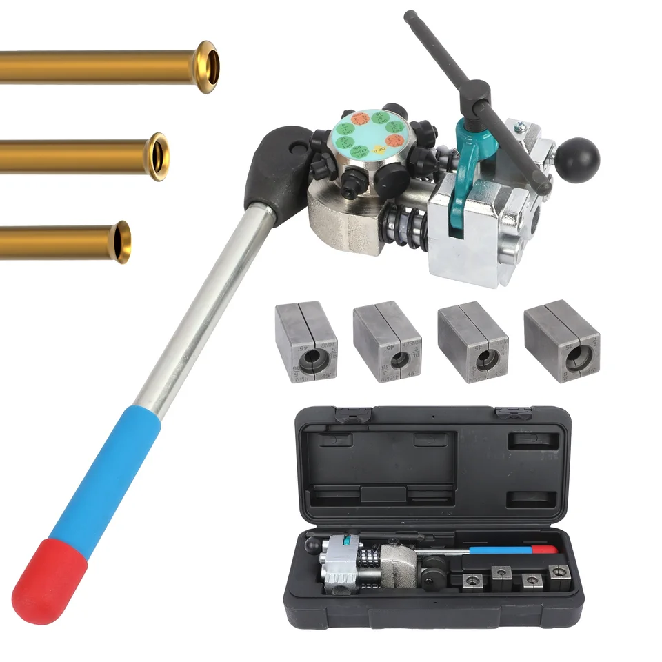 Mrcartool Profesionálna brzdová trubica Line Flare Brake Rúrky Nástroj 45/37 Sada Set Automotive Ručne eričky