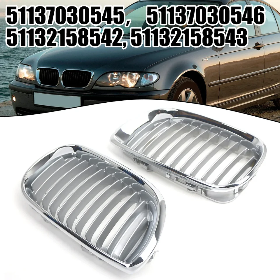 Mriežka predného nárazníka pre automobily pre BMW E46 4-dvere Touring 2002-2005 Facelift 51137030545 51137030546 51132158542 51132158543