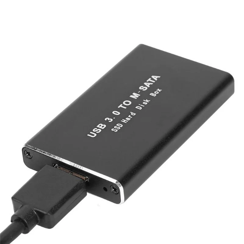 MSATA na USB 3.0 SSD CONSTROSURE Externý adaptér na ukladanie pase Disk Box pre 30x50 mm 30x30 mm MSATA SSD