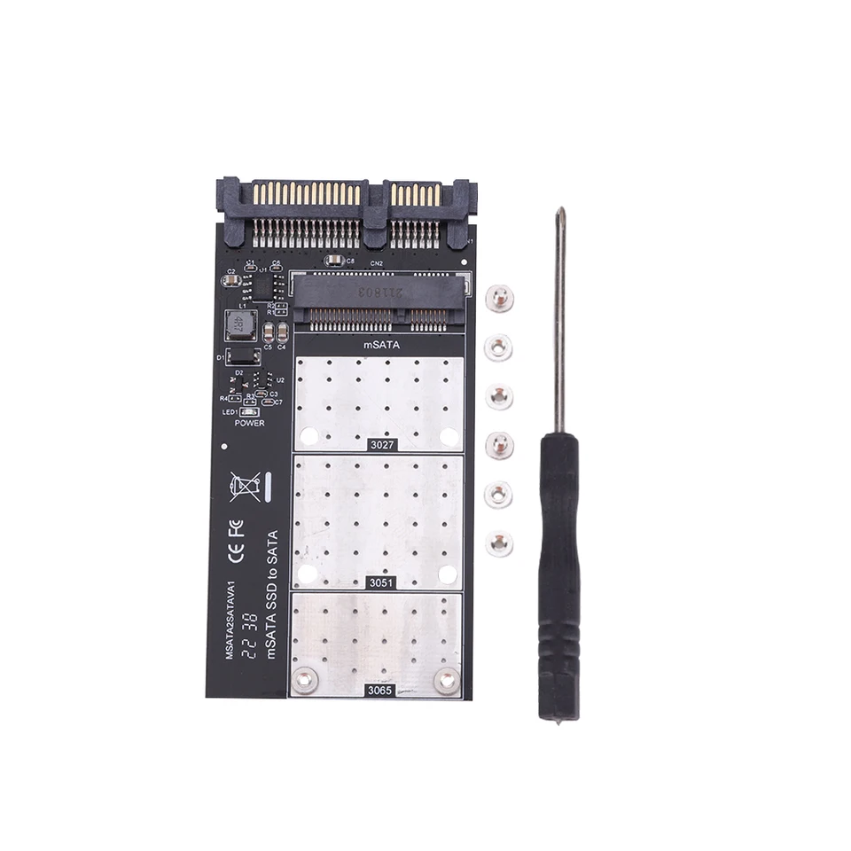 MSATA SSD na SATA Adapter Converter Card Mini PCI SSD Converter Riser Card Board pre stolný počítač prenosných počítačov
