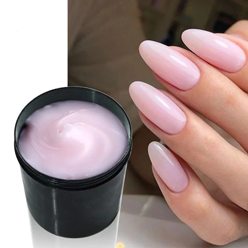 MSHARE 250G JELLY GEL Pink White Builder pre predlžovanie nechtov stredne jemný rýchly gél číry