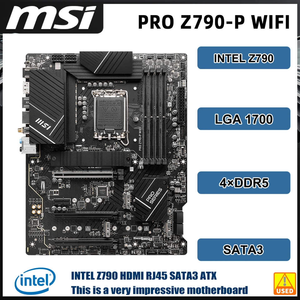MSI Z790 Základná doska Pro Z790-P WiFi LGA 1700 DDR5 128 GB ATX Podpora I9-14900F 14700T 13900K 13700K 12700T 12900F