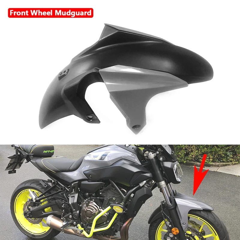 MT 07 FZ 07 predné blatníky prednej pneumatiky Cover Cover Warking Fiber New Mudguard pre Yamaha MT-07 FZ-07 2012 2013 2014 2015 2015 2016 2017