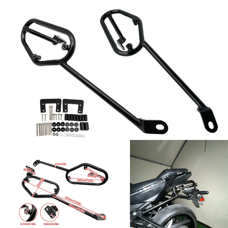 MT07 2023 SADDLE BAG PLAYS SADDLEBAG SPORT SPORTAD SIDRA BOX BRACKET RAG FILD FOR FOR YAMAHA MT07 MT 07 2018-2022 21 Motocykel